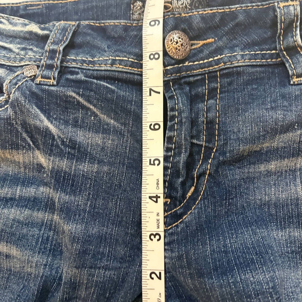 Silver Jeans Co Suki Mid Straight Fluid Denim Jeans 32X32 L93413SAI276 - Picture 9 of 9